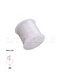 Cavetto guida laterale in nylon per veneziane 25 e 15 mm - Rotolo da metri 100 2