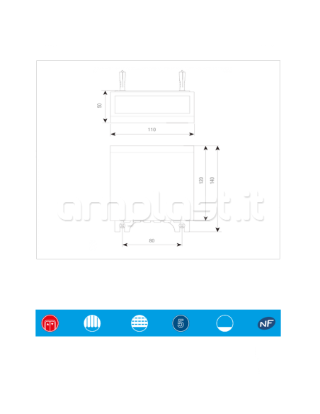 Centrale meteo Came modello Chopin KLT Wireless per motori tapparelle