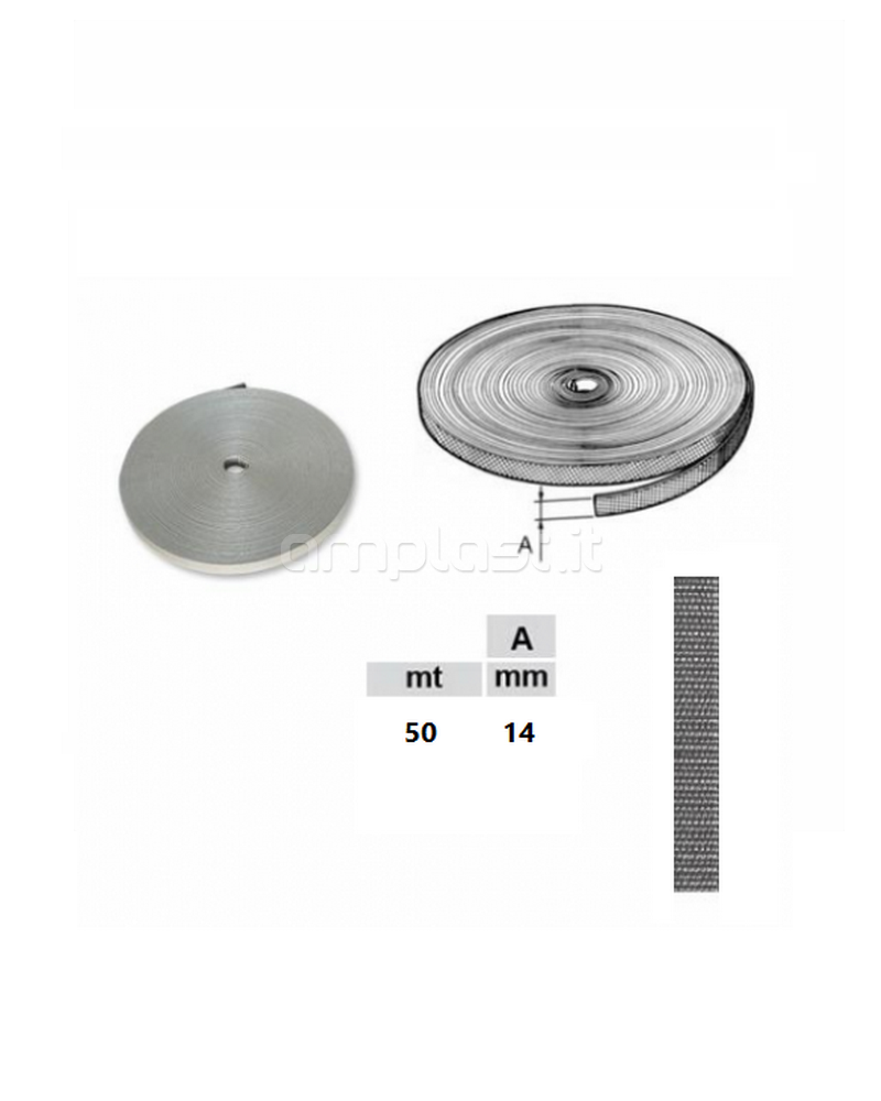 Cintino Extra da 14 mm per tapparelle - Rotolo da 50 metri