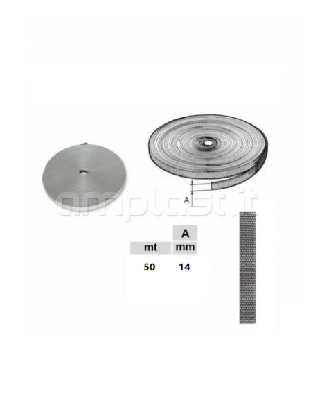 Cintino Extra da 14 mm per tapparelle - Rotolo da 50 metri