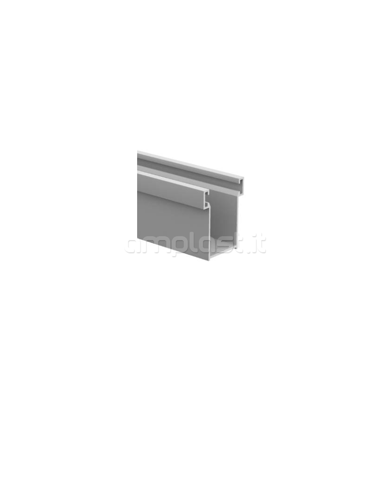 Coppia invito in plastica per guida in alluminio mm 28 x 17 per tapparelle