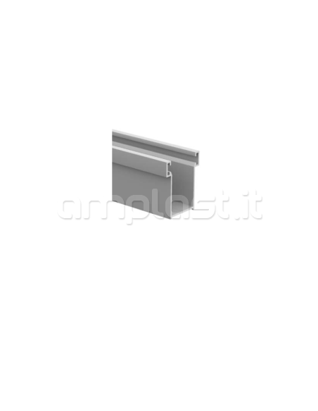 Coppia invito in plastica per guida in alluminio mm 28 x 17 per tapparelle
