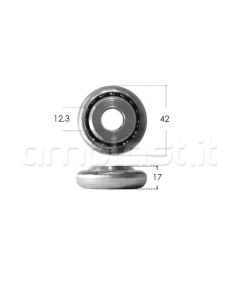 Cuscinetto a sfere diametro 42 mm boccola in ferro 2