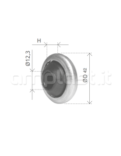 Cuscinetto a sfere diametro 42 mm boccola in nylon 2
