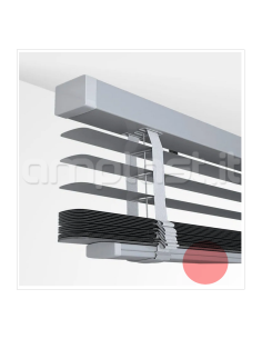 Fondale tubolare terminale per tenda veneziana 50 mm 2