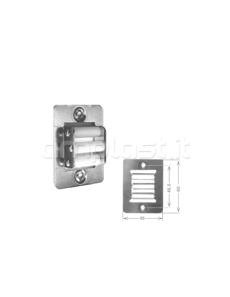 Guidacinghia verticale con 3 rullini in nylon