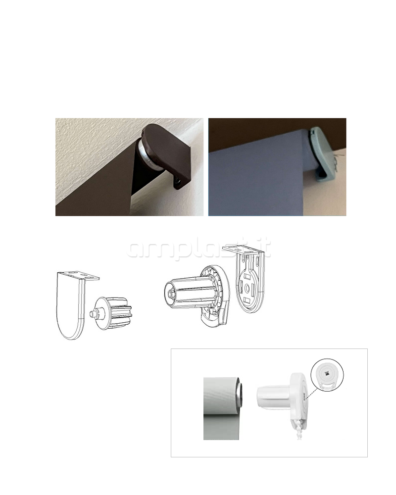 Gruppo manovra Light a catena per tenda a rullo con tubo diametro 32