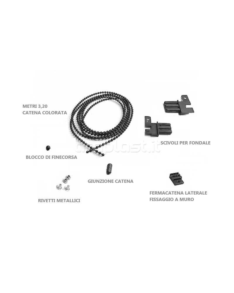 Kit ricambio zanzariere manovra catena