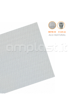 Rete in alluminio per zanzariere - Rotolo da metri 30 x 120 cm di altezza 2