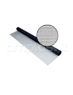 Rete in alluminio colore Nero per zanzariere - Rotolo da metri 30 x 60 cm di altezza