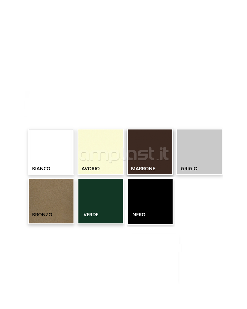 Squadretta per zanzariera a telaio fisso - Confezione da 4 pezzi