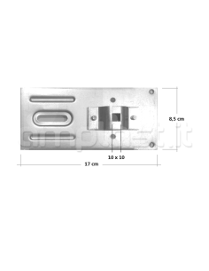 Supporto a bandiera mm 170 x 85 per motore 2