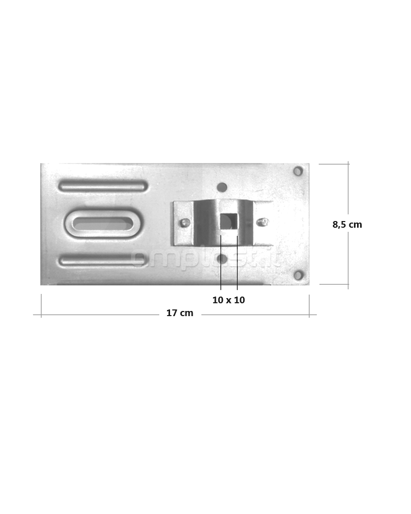 Supporto a bandiera mm 170 x 85 per motore