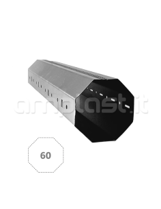 Rullo ottagonale in ferro zincato diametro 60 mm per tapparelle 2
