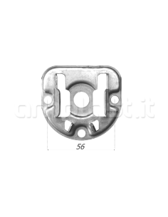 Supporto a parete tondo con cuscinetto diametro 42 incluso 2
