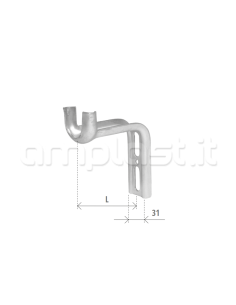 Supporto a cassonetto 80 mm 2