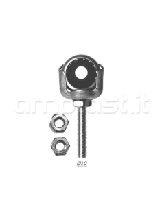 Supporto regolabile con cuscinetto diametro 42 in nylon 2