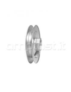 Puleggia in ferro zincato zincato mm 135 per rullo diametro 40