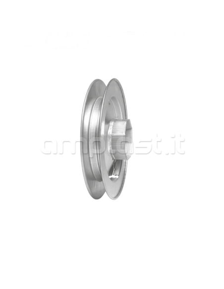 Puleggia in ferro zincato zincato mm 135 per rullo diametro 40