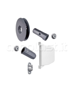Kit manovra a cinghia per mini cassonetti con rullo ottagonale diametro 40