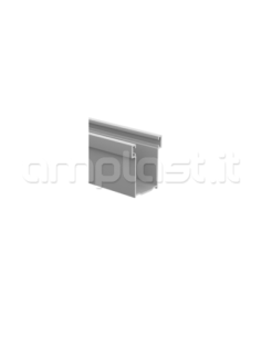 Guida in alluminio mm 30 x 19,5 per tapparelle