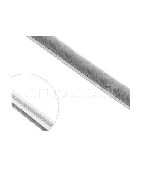 Spazzolino mm 4,8 x 4 per guida tapparella - Confezione da 6 metri colore Grigio