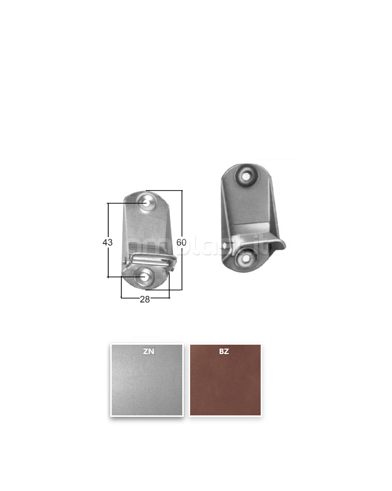 Bloccacintino compact per avvolgitori a cassonetto