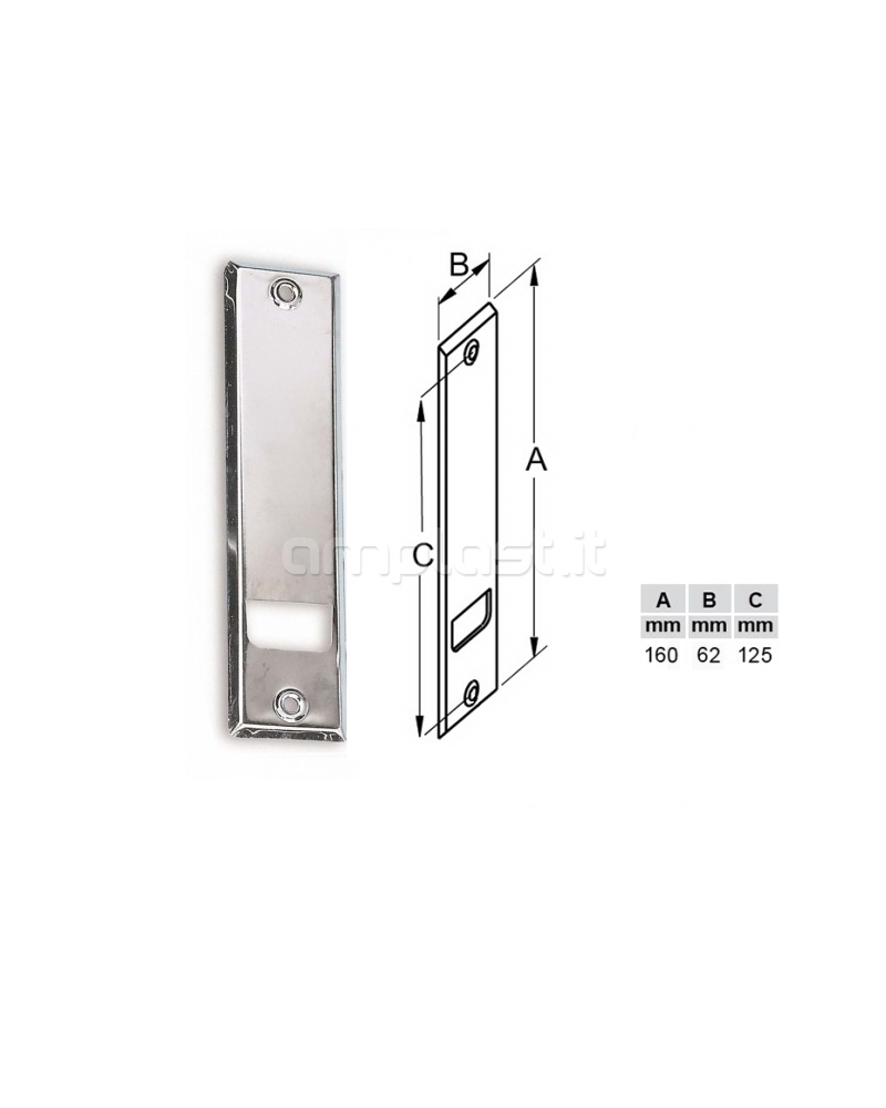 Placca per avvolgitore Mini metri 5 con interasse cm 12,5