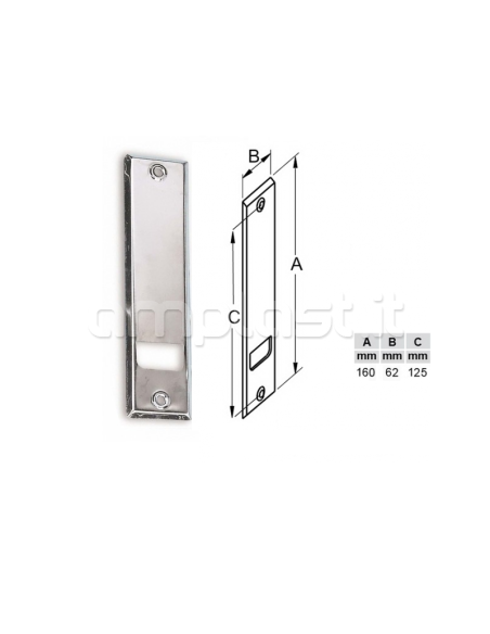 Placca per avvolgitore Mini metri 5 con interasse cm 12,5