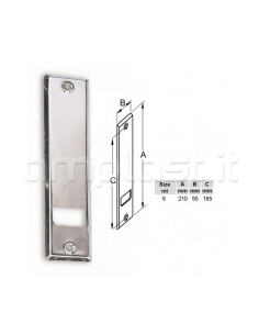 Placca per avvolgitore metri 6 con interasse cm 18,5 2