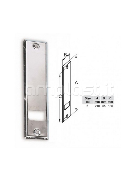 Placca per avvolgitore metri 6 con interasse cm 18,5