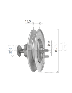 Puleggia riduttore diametro 20 per tapparelle 2