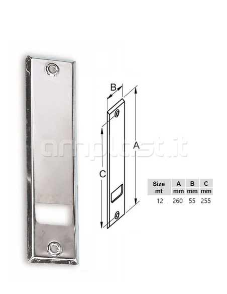 Placca per avvolgitore Max da metri 15 con interasse cm 25,5