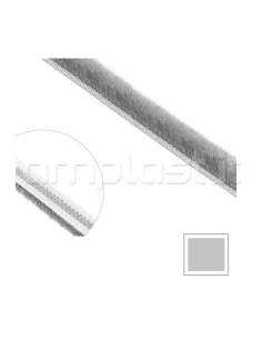 Spazzolino mm 4,8 x 4 per guida tapparella - Confezione da 6 metri colore Grigio 2