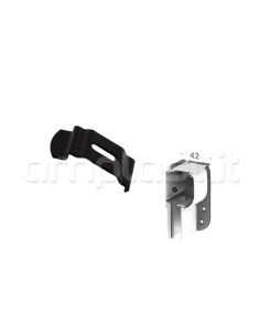 Supporto a soffitto per zanzariere con cassonetto da 42 mm - Confezione da 10 pezzi 2