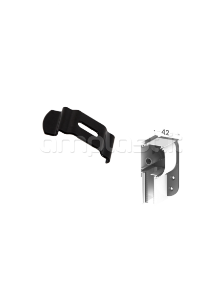 Supporto a soffitto per zanzariere con cassonetto da 42 mm - Confezione da 10 pezzi