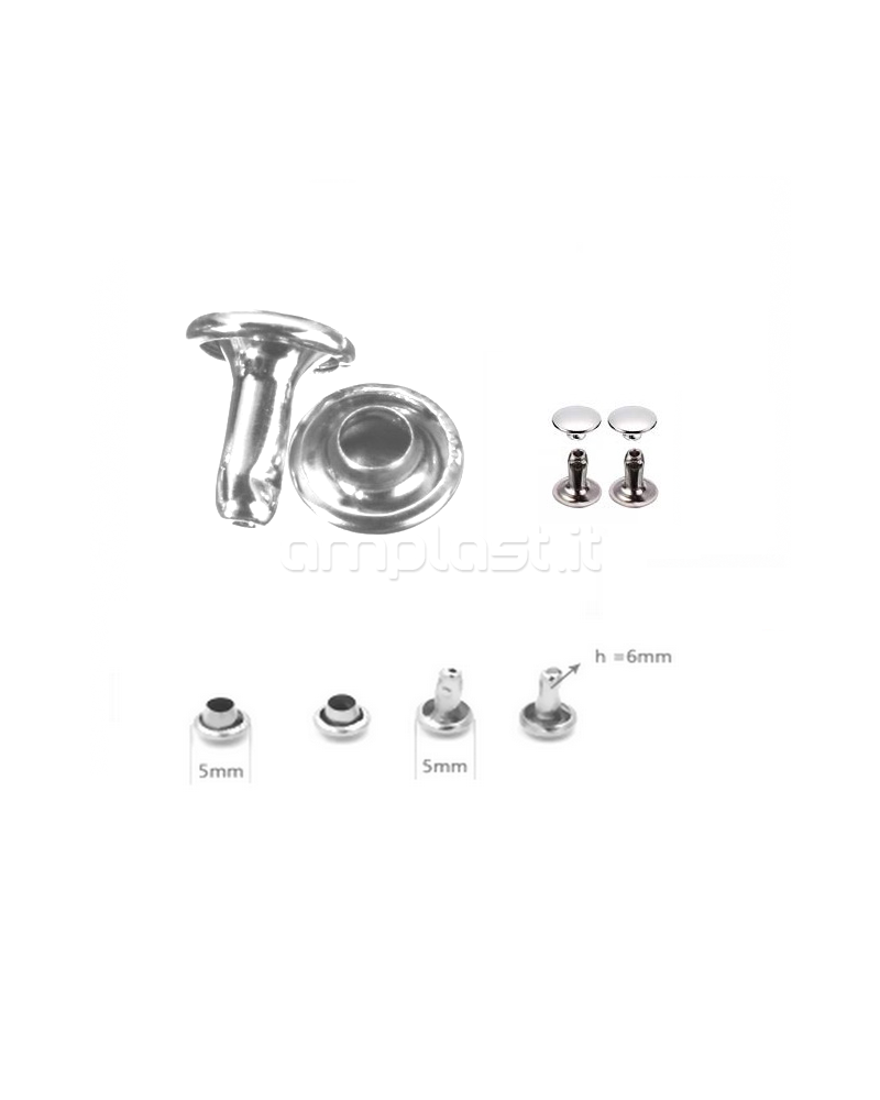Rivetto metallico manuale - Confezione da 20 pezzi