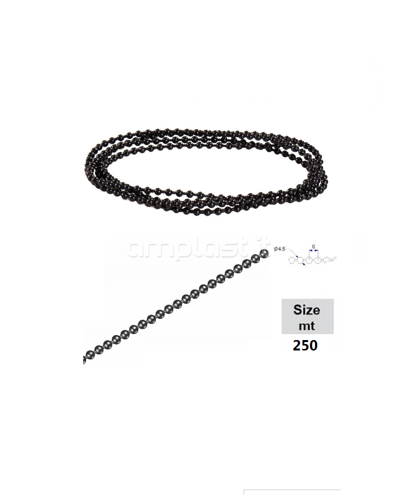 Rotolo catena per zanzariere - Metri 250