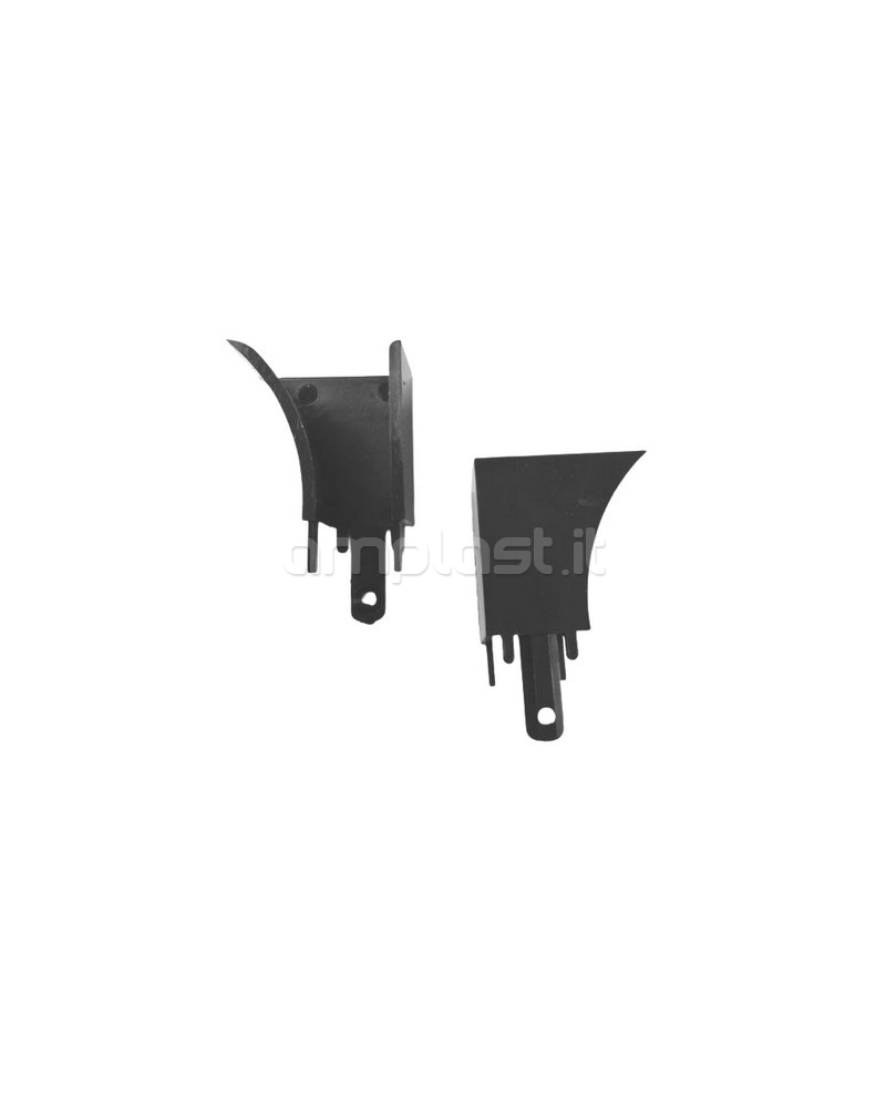 Coppia invito in plastica per guida in alluminio mm 30 x 25,5 per tapparelle