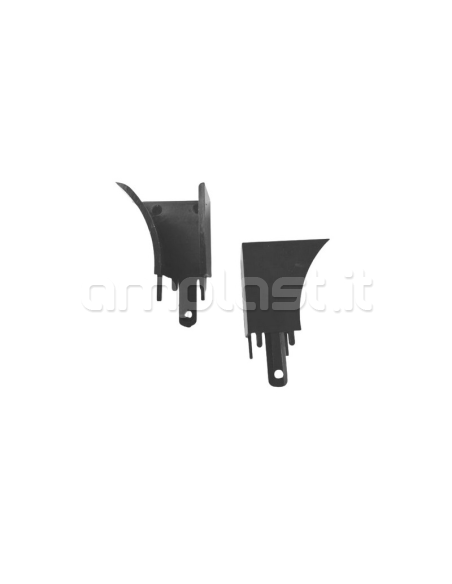 Coppia invito in plastica per guida in alluminio mm 30 x 25,5 per tapparelle