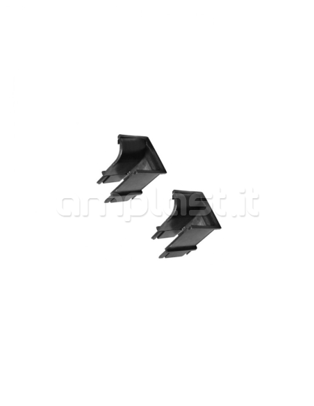 Coppia invito in plastica per guida in alluminio mm 28 x 17 per tapparelle