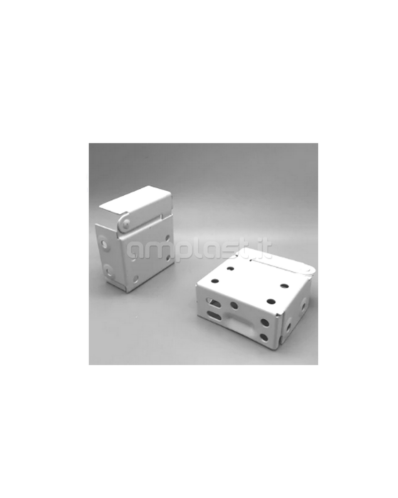 Cassette laterali con cerniera per tende alla veneziana da 50 mm