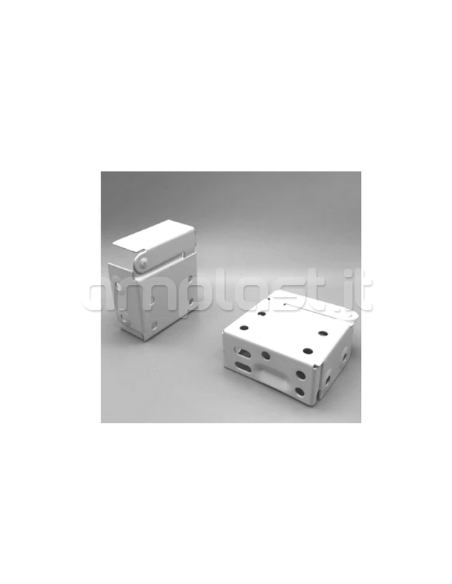 Cassette laterali con cerniera per tende alla veneziana da 50 mm