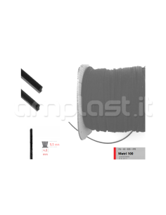 Rotolo spazzolino mm 4,8 x 9,5 - Metri 100 2