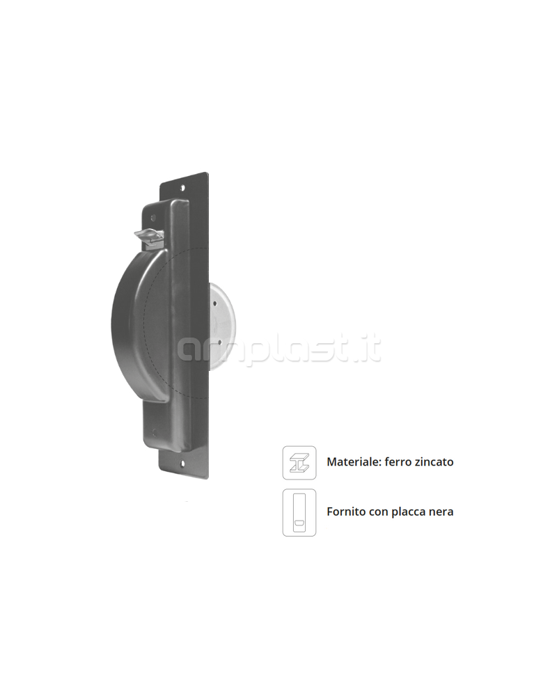 Avvolgitore semincasso DX - SX metri 10 con interasse cm 21