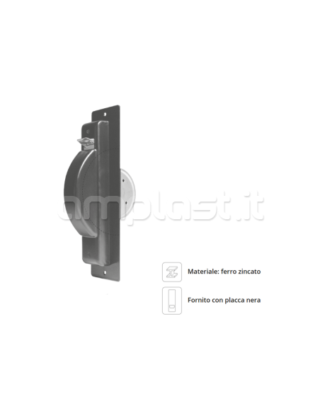 Avvolgitore semincasso DX - SX metri 10 con interasse cm 21