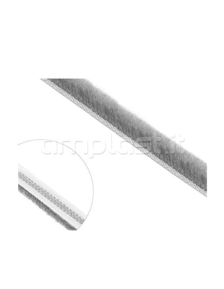 Rotolo spazzolino mm 4,8 x 4 - Metri 550 colore Grigio
