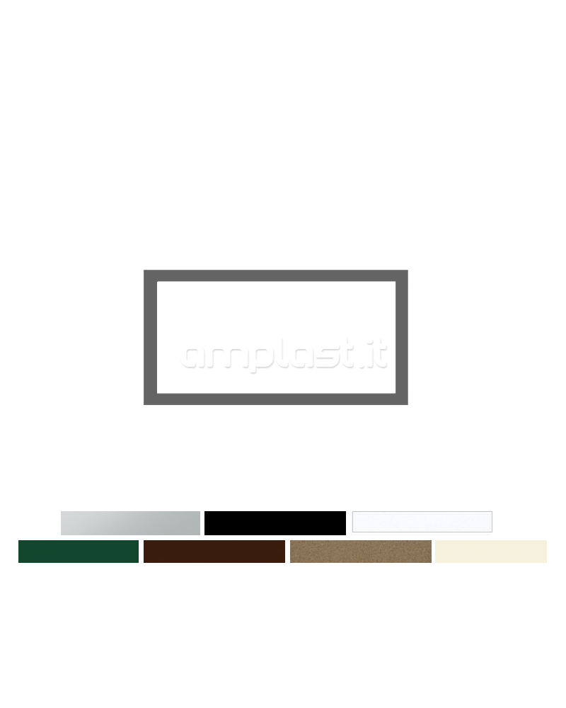 Tubolare in alluminio mm 40 x 20