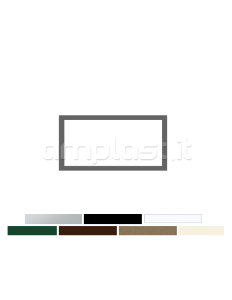 Tubolare in alluminio mm 40 x 20