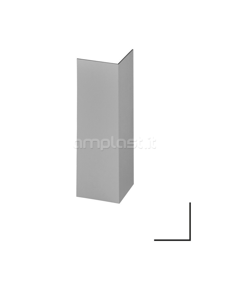 Angolare in alluminio verniciato 20 x 20 mm